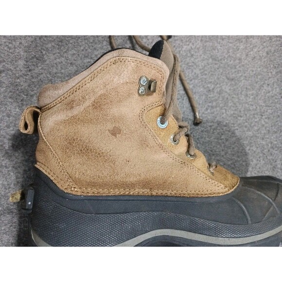 Columbia Hiking Duck Falmouth Boot Black Brown Leather Round Toe Men\'s Size 11 main image 8